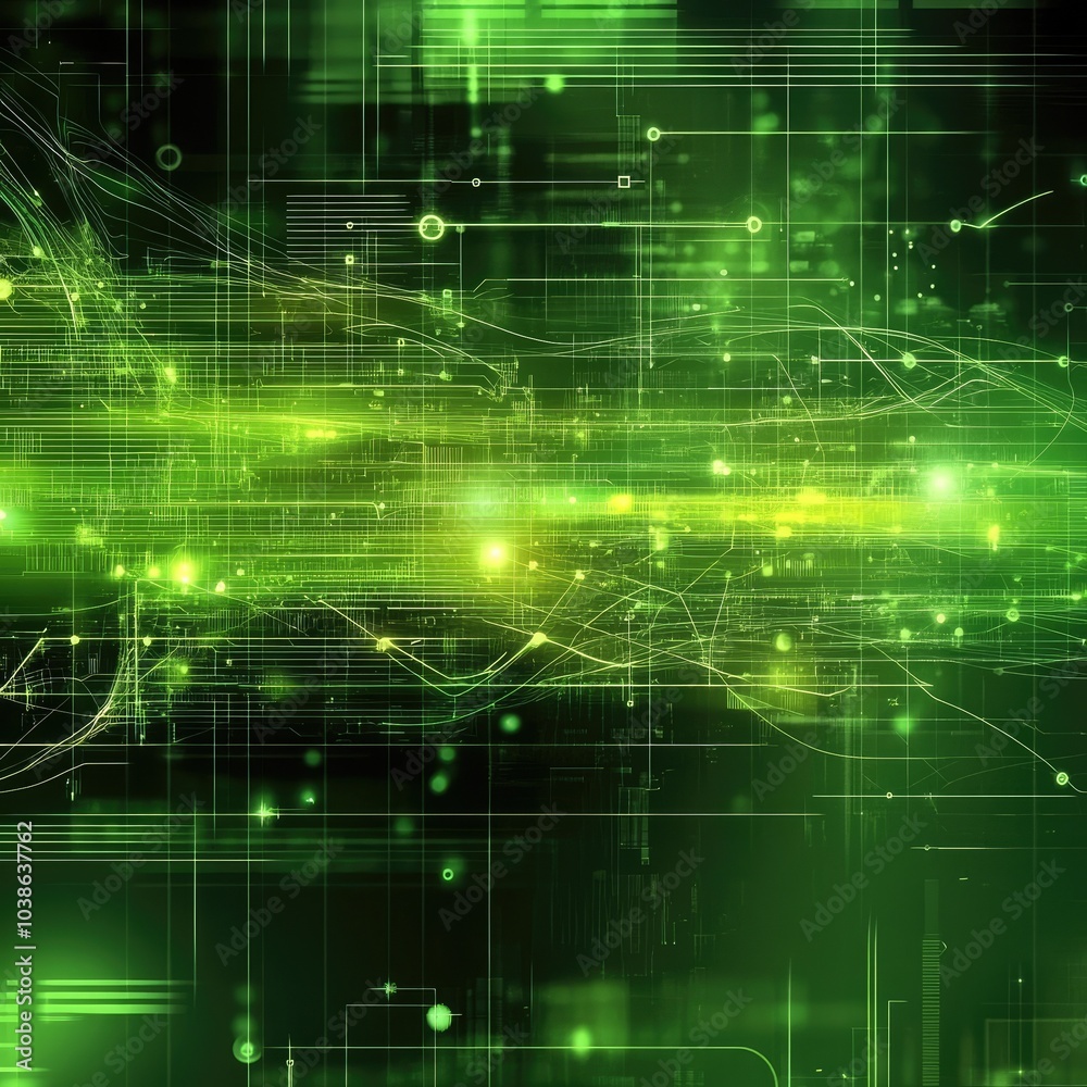 Abstract green data visualization background Abstract green data visualization background