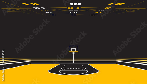 Basketball sports arena. Indoor stadium
