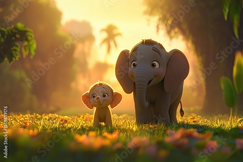 elephant and baby