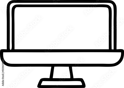 monitor with screen isolated