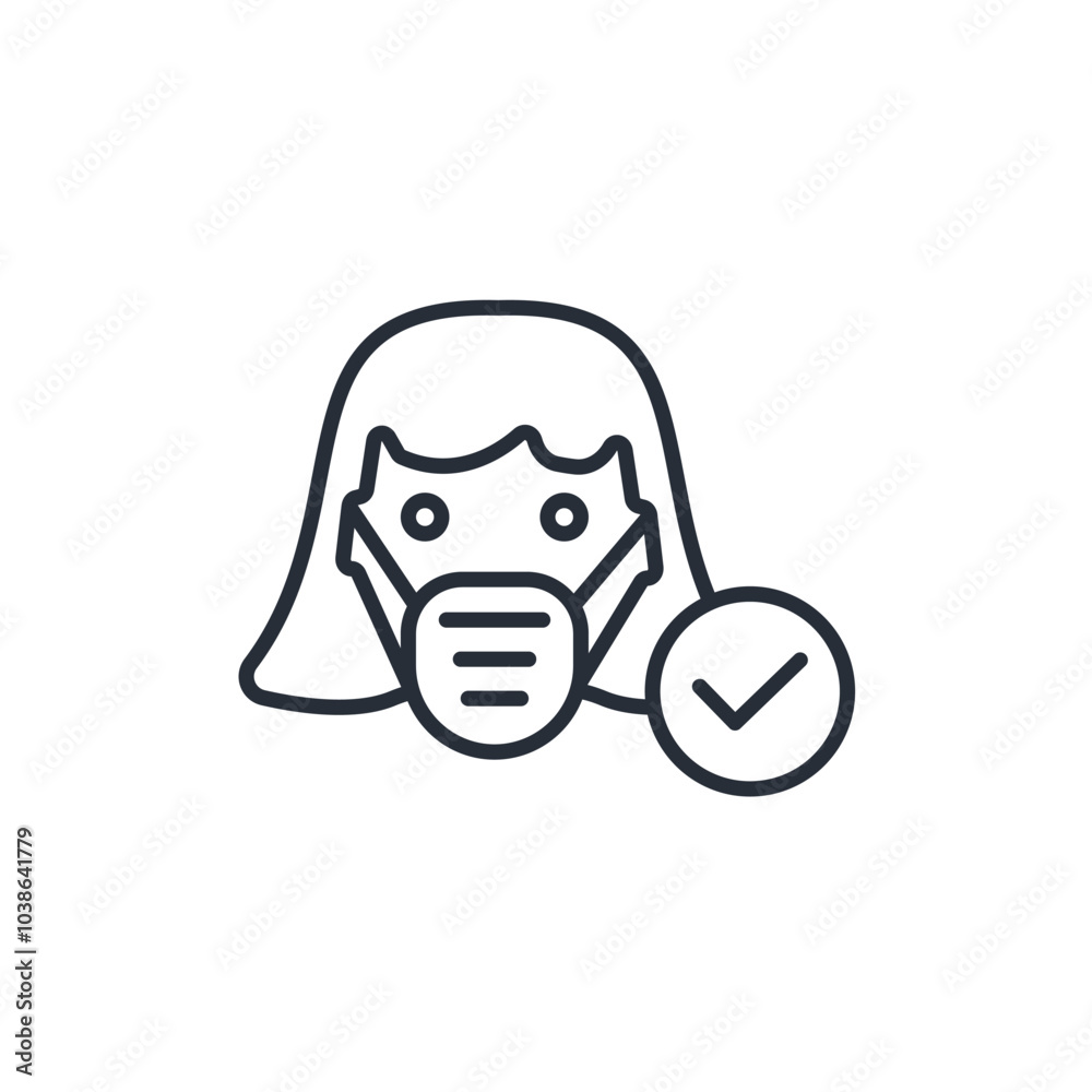 women with face icon. vector.Editable stroke.linear style sign for use web design,logo.Symbol illustration. women with face icon. vector.Editable stroke.linear style sign for use web design,logo.Symbol illustration.
