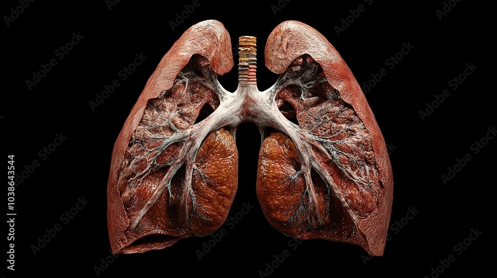 Naklejka premium Lungs of the medical