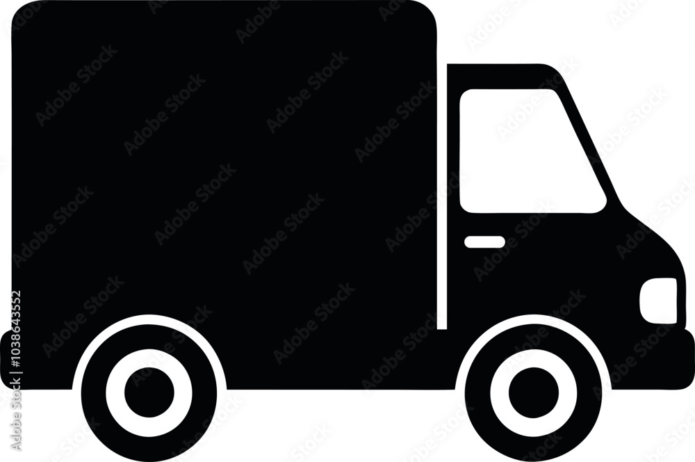 Transportation truck icon vector Transportation truck icon vector