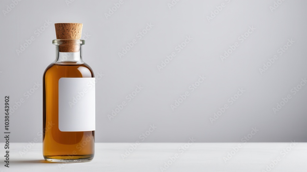 Fototapeta premium This oil tincture mockup provides a detailed, photorealistic view of your label design. Perfect for marketing materials and brand presentations, it’s a versatile addition to any designer’s toolkit.