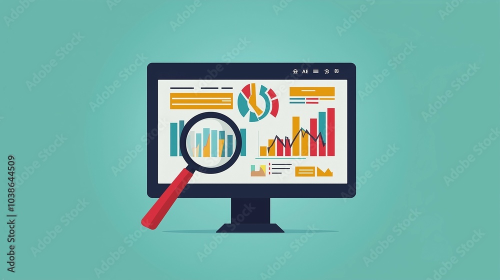 Website Analysis and Optimization Concept Visual Website Analysis and Optimization Concept Visual