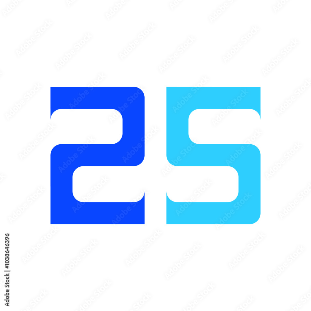 Obraz premium 25 years creative logo vector eps