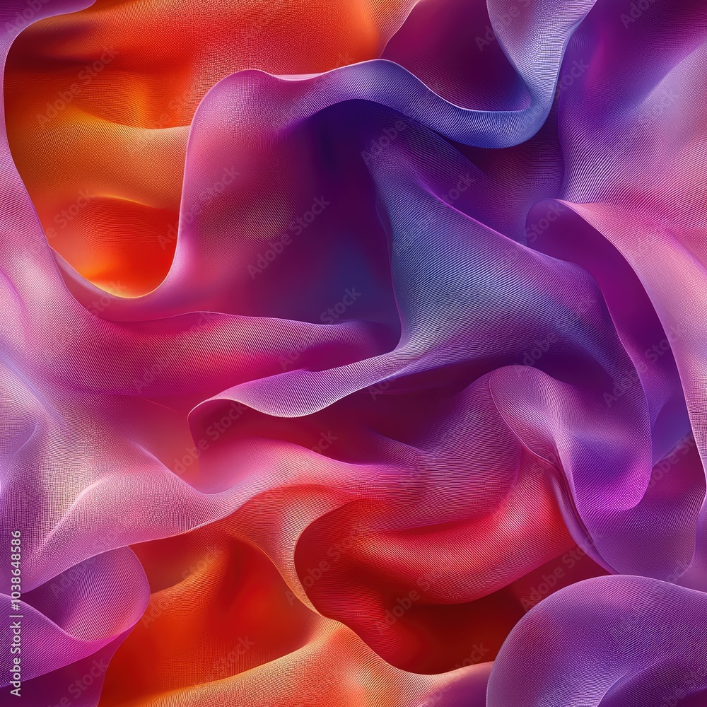 Obraz premium Vibrant and dynamic abstract wave pattern seamless texture