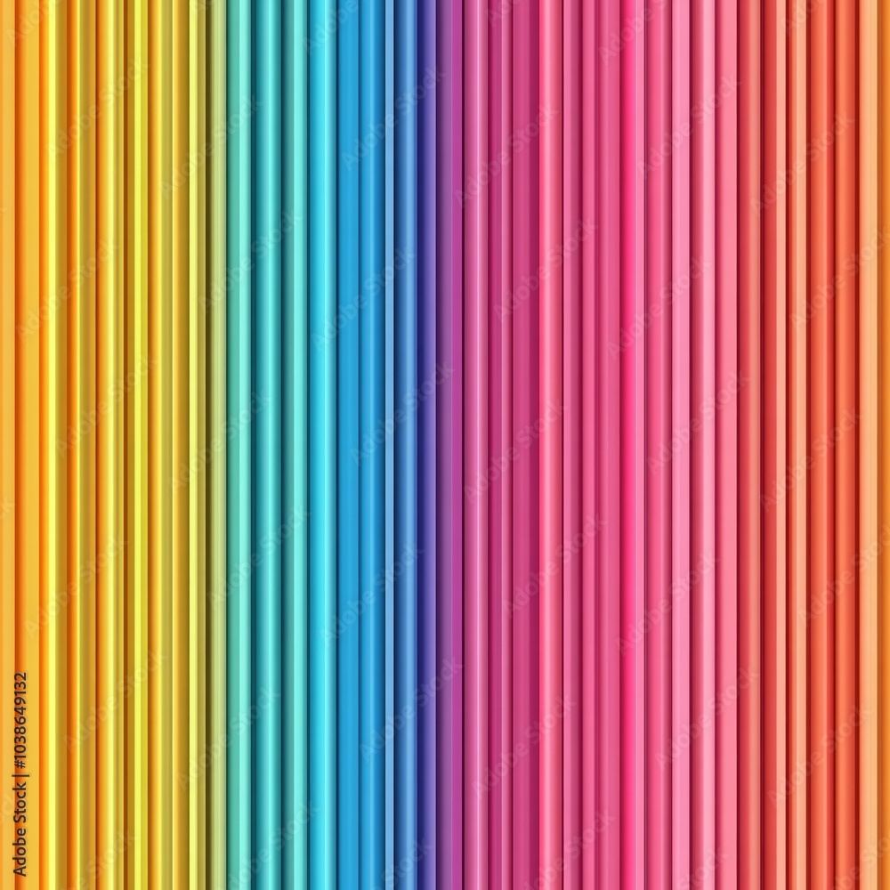 Obraz premium Vibrant spectrum background, seamless pattern of colorful stripes