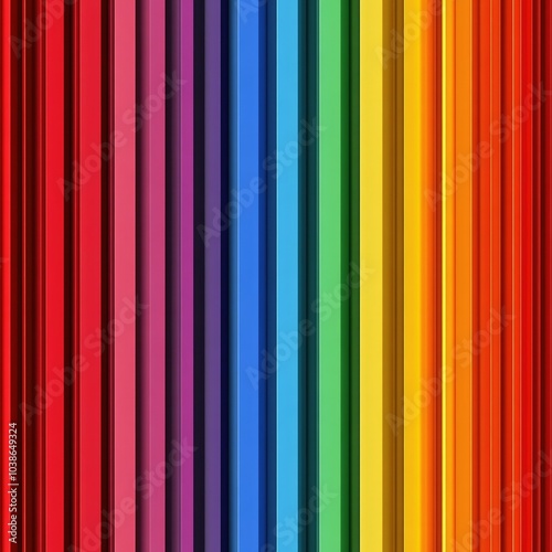 Vibrant vertical stripes forming a seamless rainbow gradient pattern