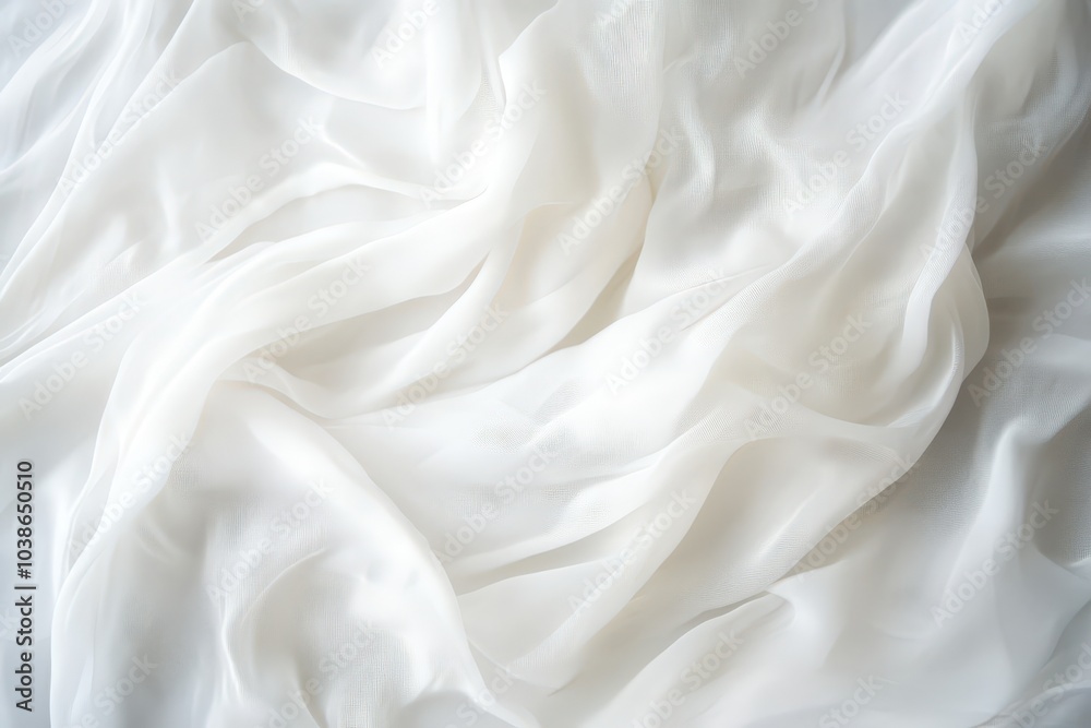 Soft White Fabric Texture With Abstract Design Soft White Fabric Texture With Abstract Design