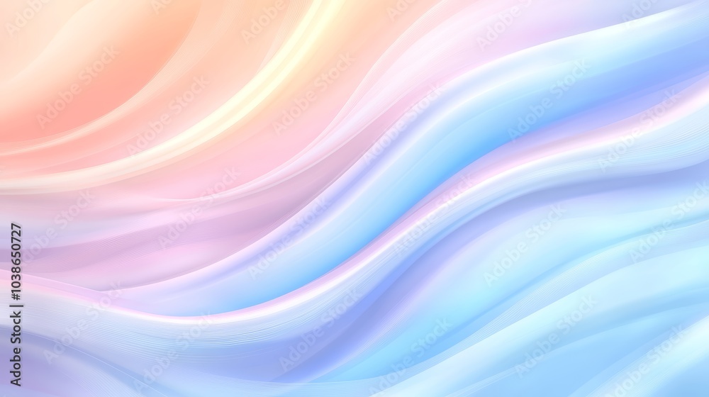 A soft, flowing abstract design featuring gentle pastel colors blending in waves, creating a serene and calming effect. A soft, flowing abstract design featuring gentle pastel colors blending in waves, creating a serene and calming effect.