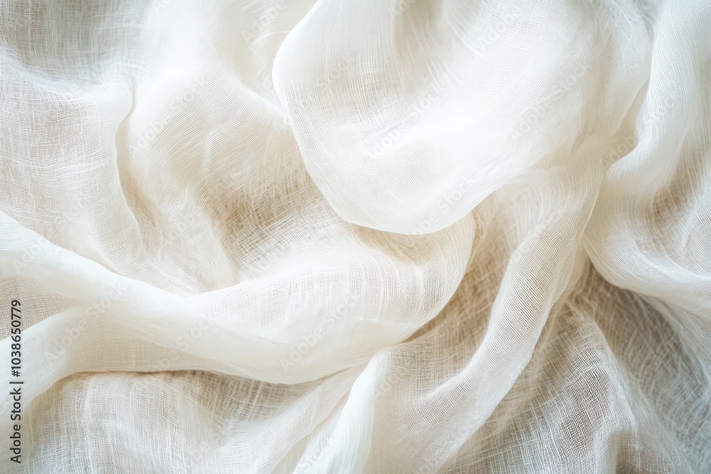 Soft White Fabric Texture for Abstract Background Soft White Fabric Texture for Abstract Background
