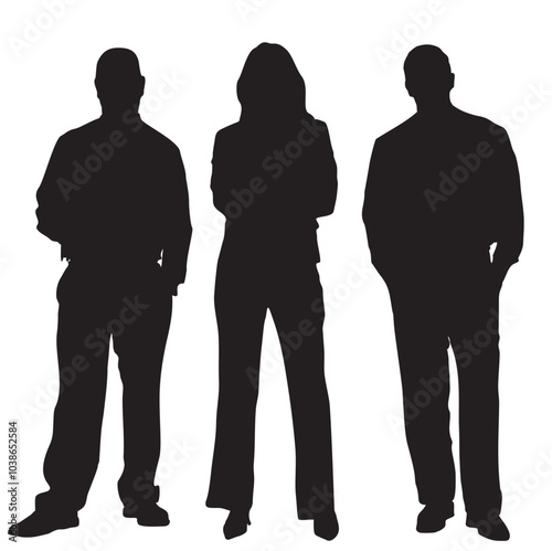 silhouette of a business person