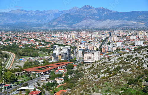 A view of Shkodra, Albania photo