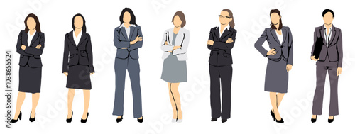 people businesswomen set collection