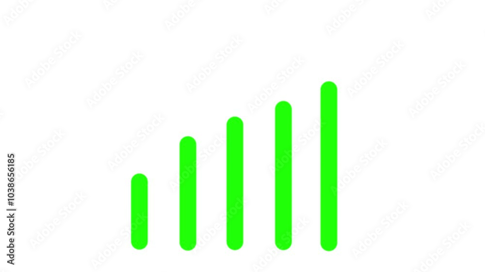 Animated digital blue bar chart showcasing business growth and market trends. Hi-tech grid style with dynamic camera movement illustrating rising financial data and economic success.