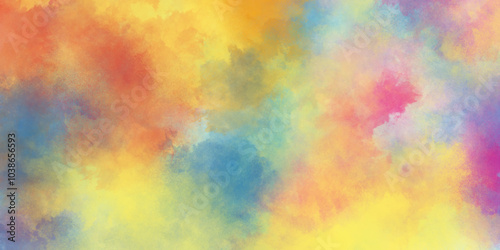 Abstract bright and shinny lovely soft color watercolor background, Colorful and bright watercolor background texture with watercolor splashes, Abstract hand drawn watercolor drawing on a paper.