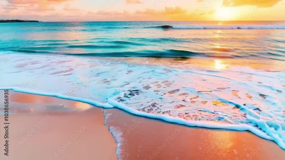 video slow motion with sea waves