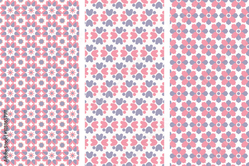 Geometric pattern vector background abstract color geometry floral prints design. 