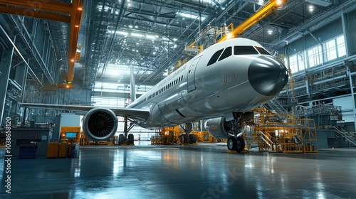 Aerospace steel manufacturing facility producing high-strength, lightweight steel for aircraft.