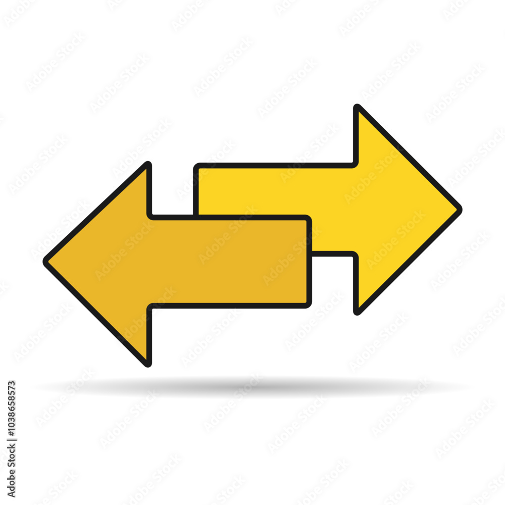 Exchange arrow transfer shadow icon,swap web button design, move symbol vector illustration Exchange arrow transfer shadow icon,swap web button design, move symbol vector illustration