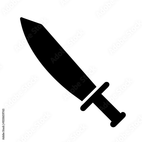 A weapon with a long blade.
