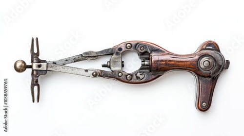 Vintage Mechanical Tool - Antique Engineering Craftsmanship