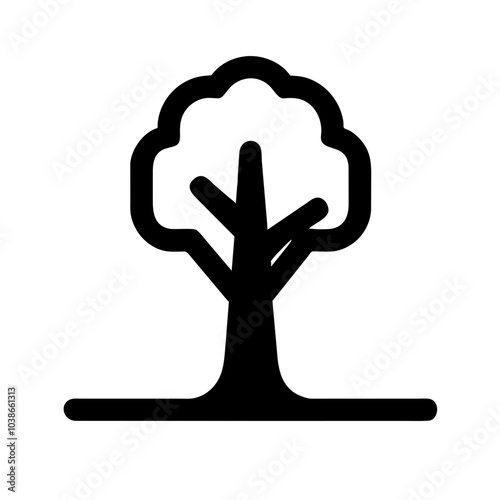 A perennial plant with a trunk
