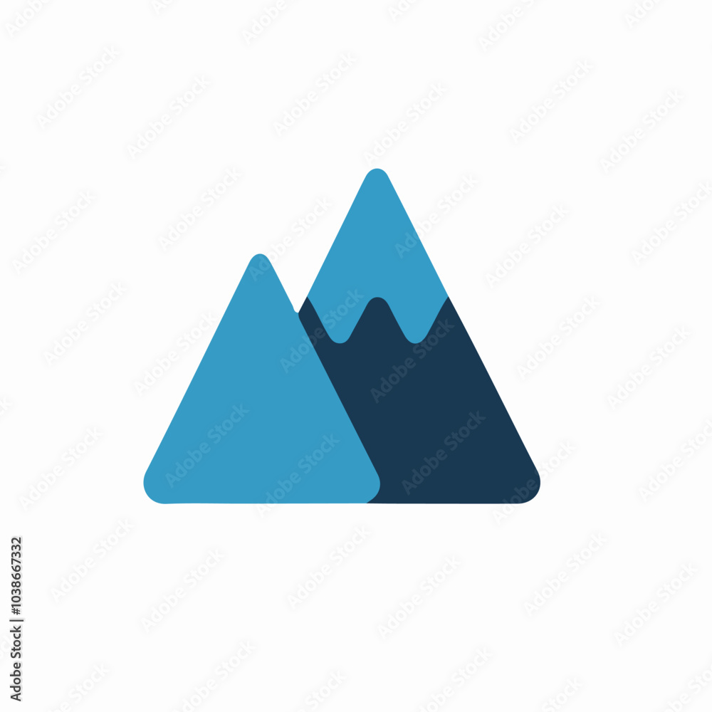 Minimalist Mountains Icon Minimalist Mountains Icon