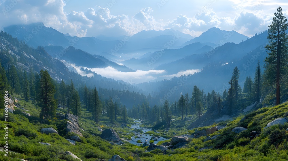 Mountain Valley Panorama