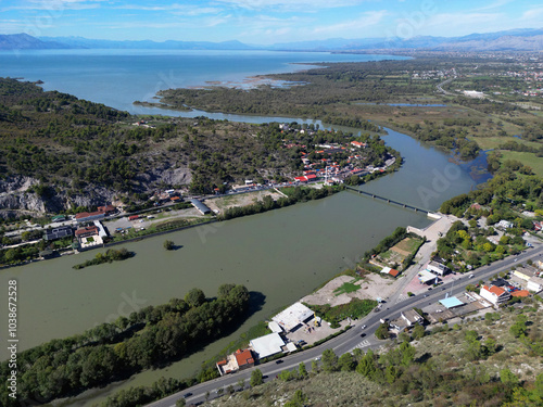 A view of Shkodra, Albania photo