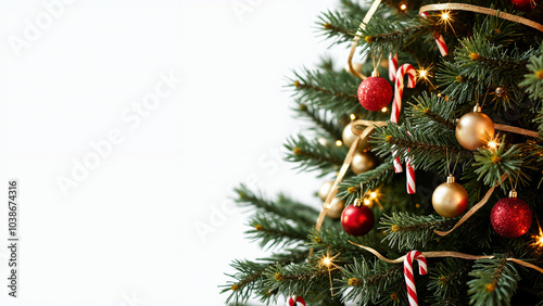 Festive Christmas Tree on Transparent Background: Perfect for Holiday Marketing and Seasonal Designs