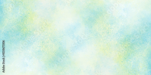 Abstract yellow and blue watercolor background. aquarelle colorful stains on paper. pastel watercolor background. Explosion of colored powder on white texture background.