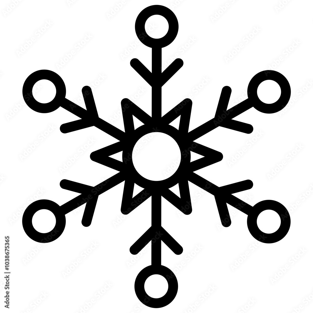 Snow vector icon style