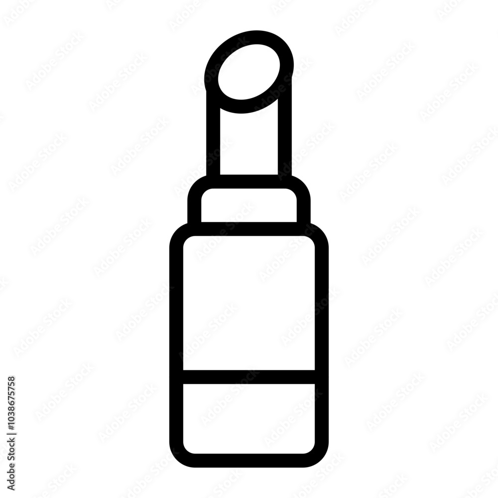 Lipstick Vector Line Icon Design Lipstick Vector Line Icon Design
