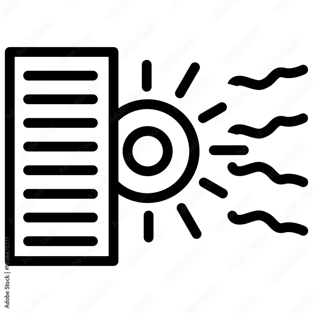 UV Index vector icon style UV Index vector icon style