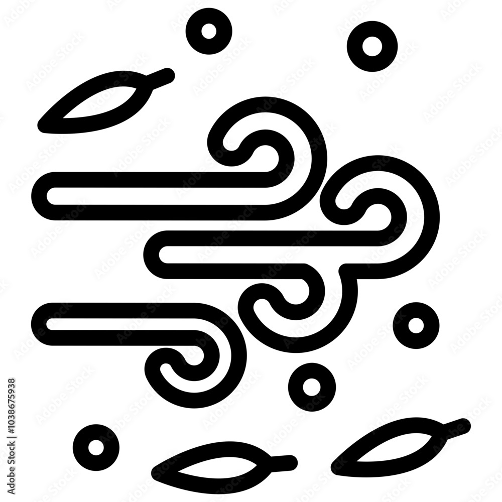 Wind Direction vector icon style Wind Direction vector icon style