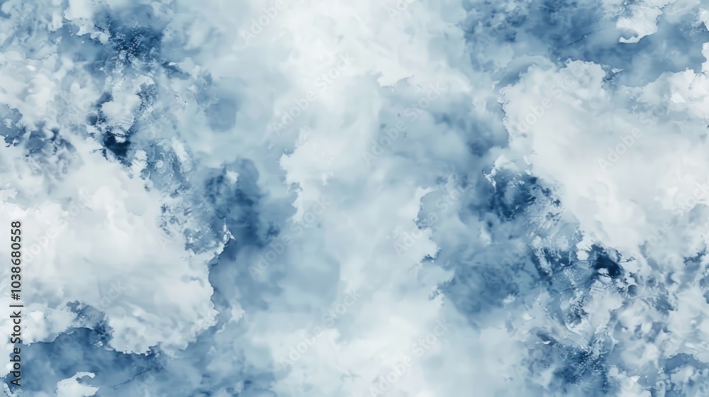 Abstract Blue and White Cloudscape Abstract Blue and White Cloudscape