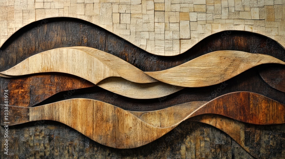 Minimalist wood art with clean lines and simple curves, highlighting natural textures. Minimalist wood art with clean lines and simple curves, highlighting natural textures.