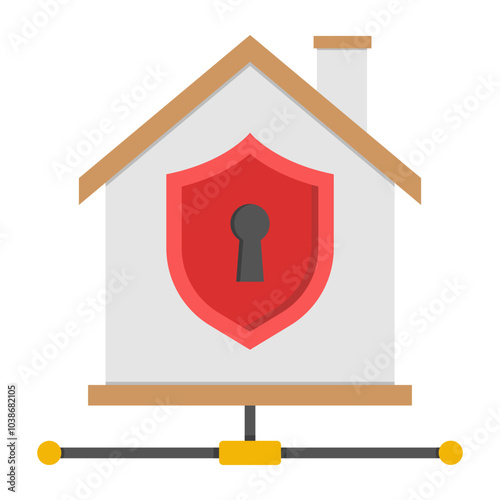 Premium design icon of safe house

 photo