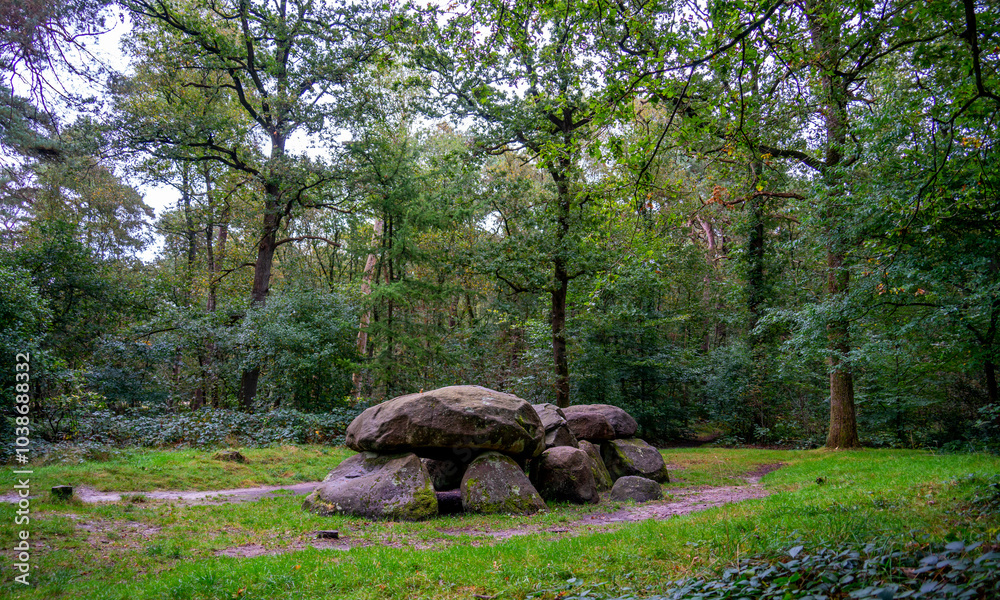 Neolithic monument in the forest in Drenthe, Netherlands
Neolithic monument in the forest in Drenthe, Netherlands