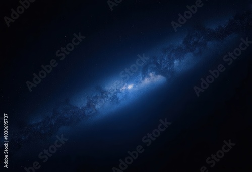 Milky Way Galaxy in Night Sky .