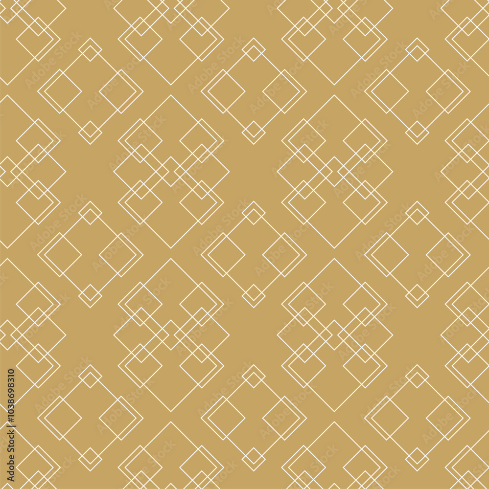 custom made wallpaper toronto digitalAbstract geometric pattern with squares, stripes, lines. Seamless vector background. White and gold ornament. Modern graphic design.