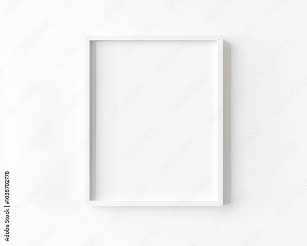 simple white picture frame is displayed against clean white background, perfect for showcasing artwork or photographs. This minimalist design enhances any decor style simple white picture frame is displayed against clean white background, perfect for showcasing artwork or photographs. This minimalist design enhances any decor style