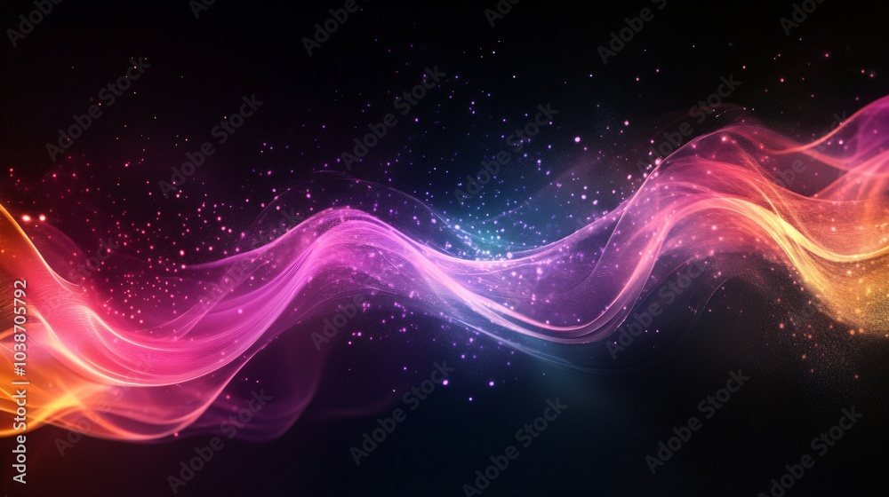 abstract background neon wave abstract background neon wave