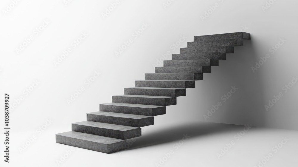 Modern Concrete Staircase with Minimalist Design Modern Concrete Staircase with Minimalist Design