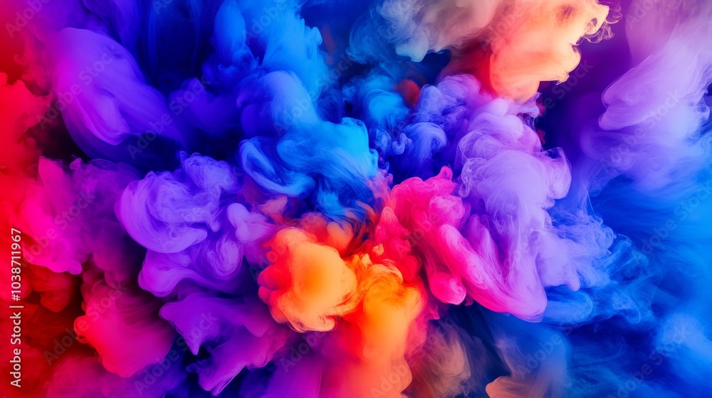 Abstract Colorful Swirling Smoke, Ink, Art , abstract, background Abstract Colorful Swirling Smoke, Ink, Art , abstract, background