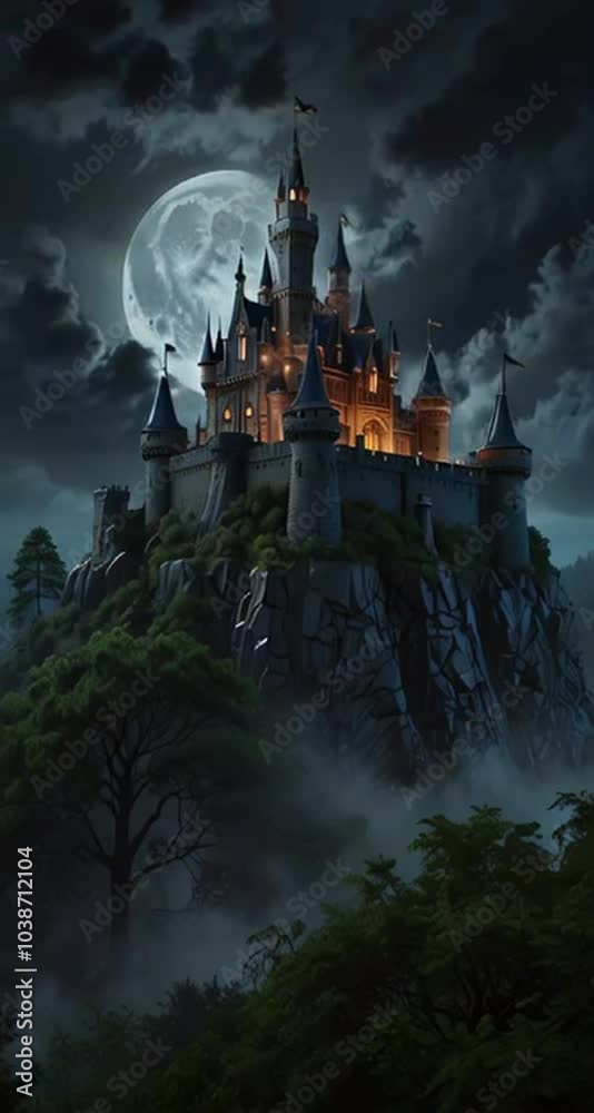 castle in the moonlight castle in the moonlight
