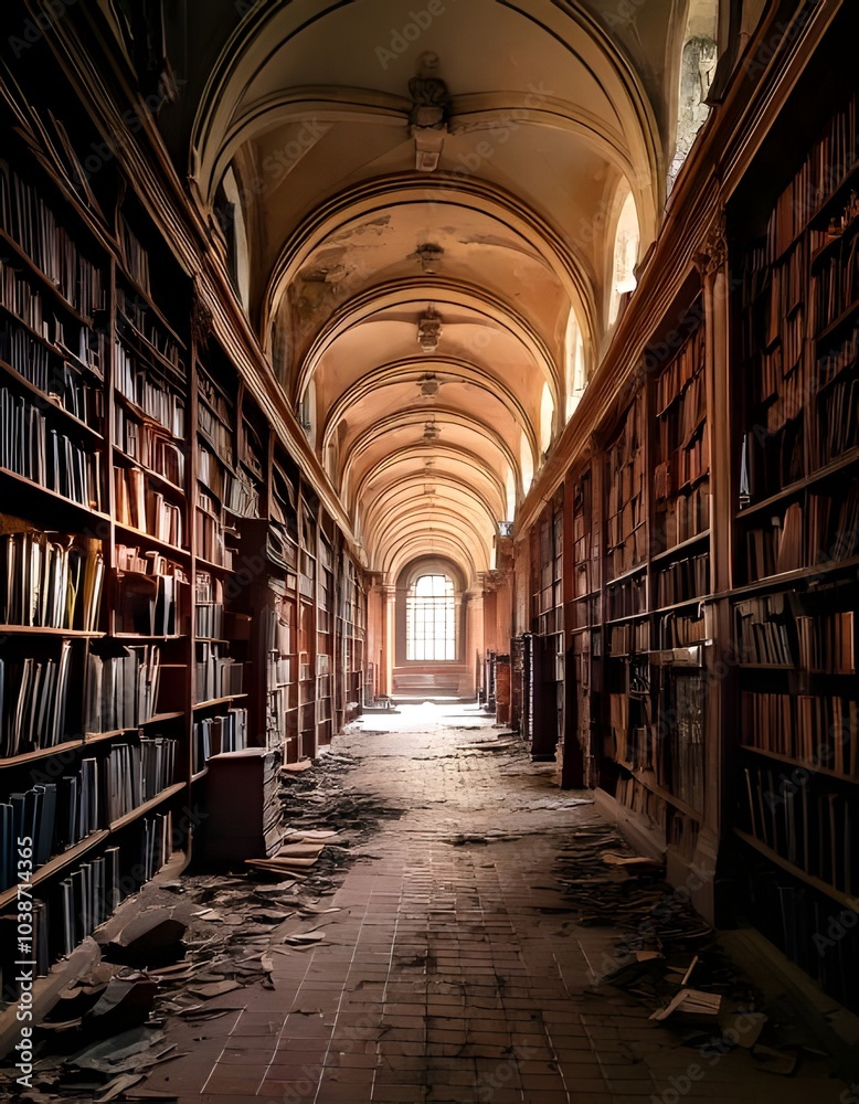 Old abandoned library Old abandoned library
