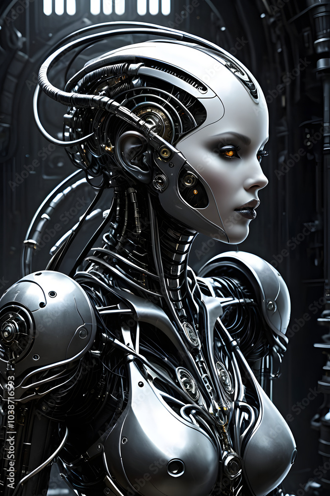 Portrait of a Cyber woman Portrait of a Cyber woman